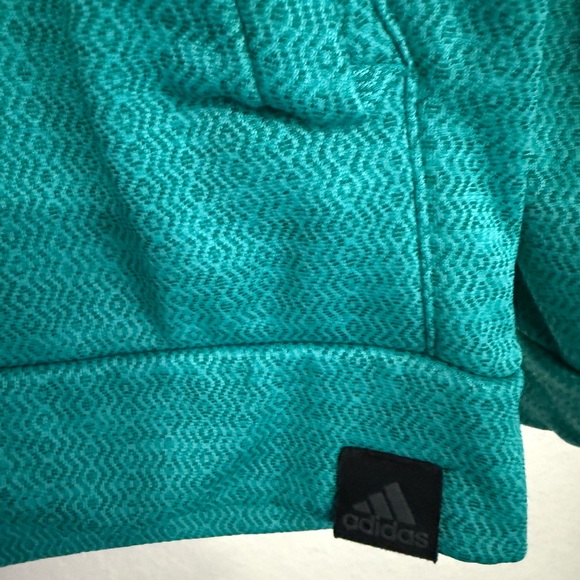 adidas Teal Zip Up Sweater - Picture 2 of 5